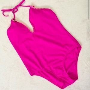 Victorias Secret Pink One Piece Bathing Suit SMALL